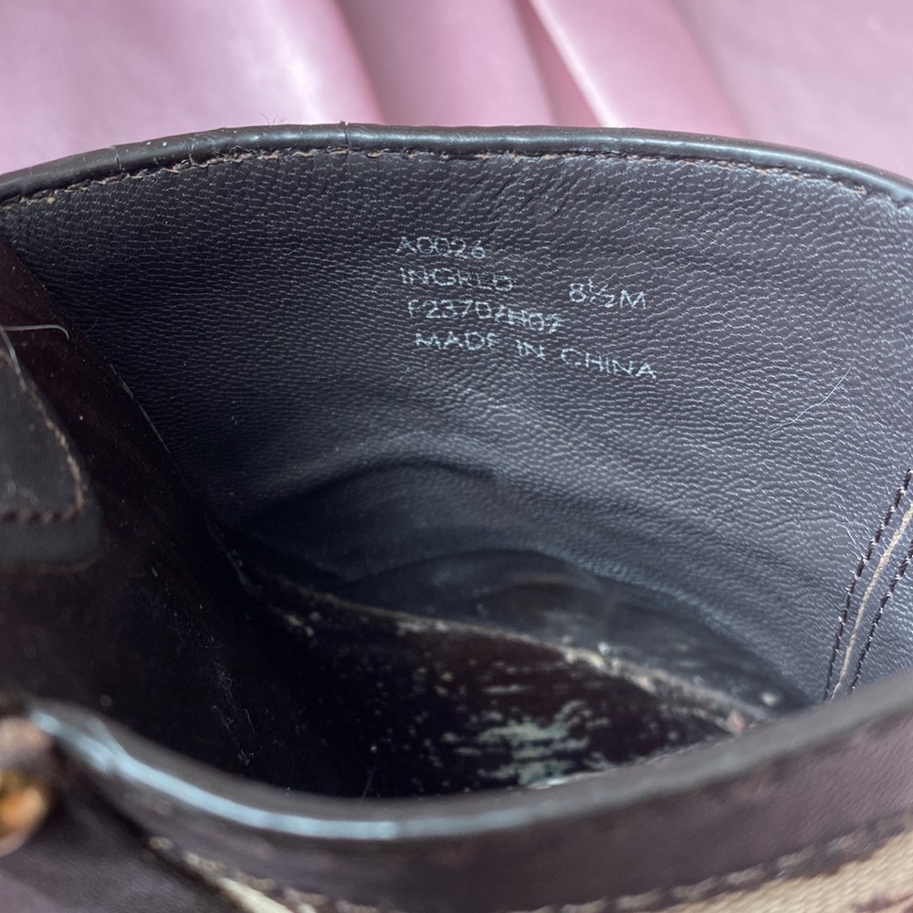 Coach Chunky Patchwork Wooden Mules size 8.5 - Picture 4 of 10